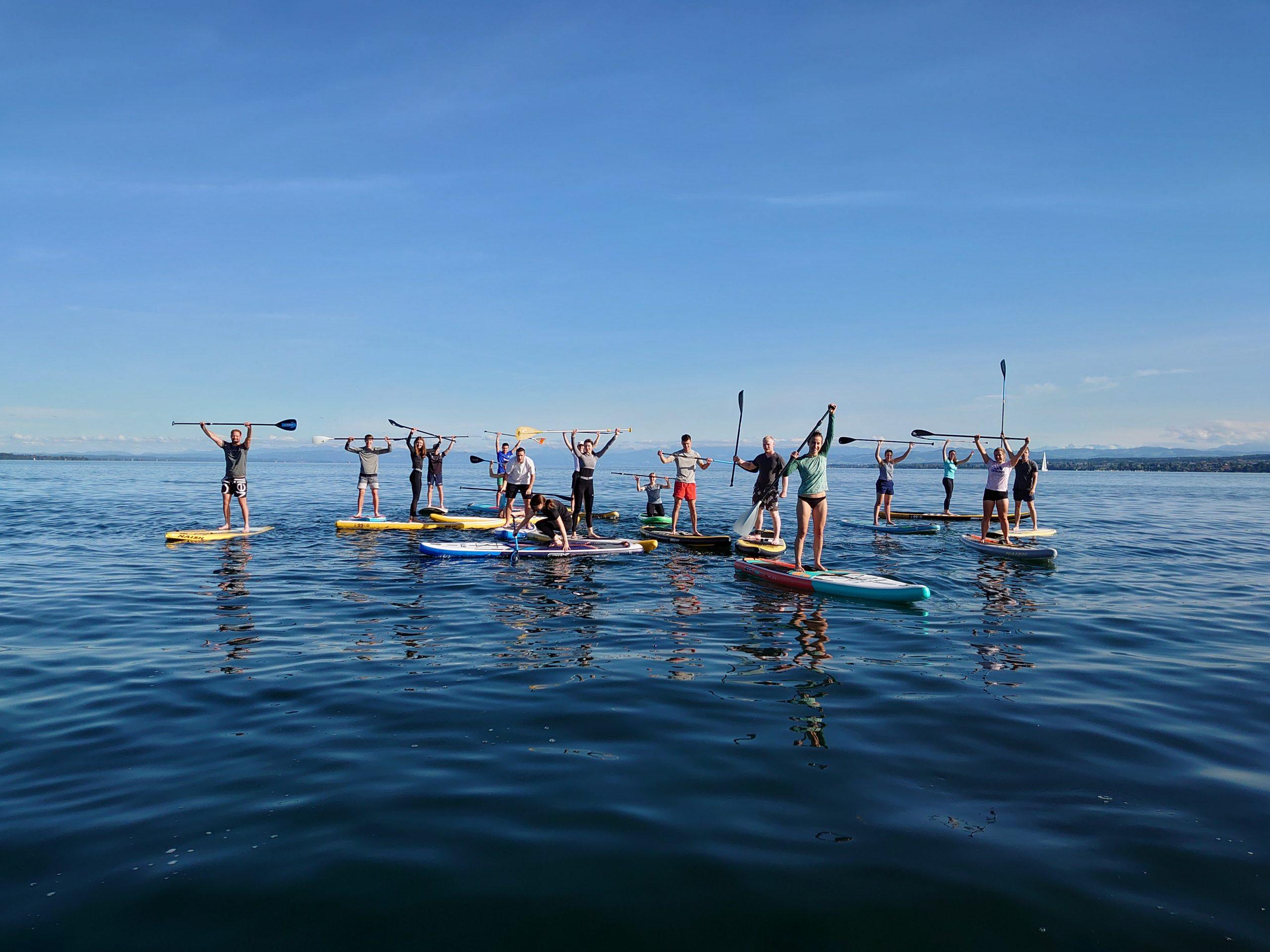 Stand Up Paddling Kurs Treibgut Neue Surfschule am Bodensee